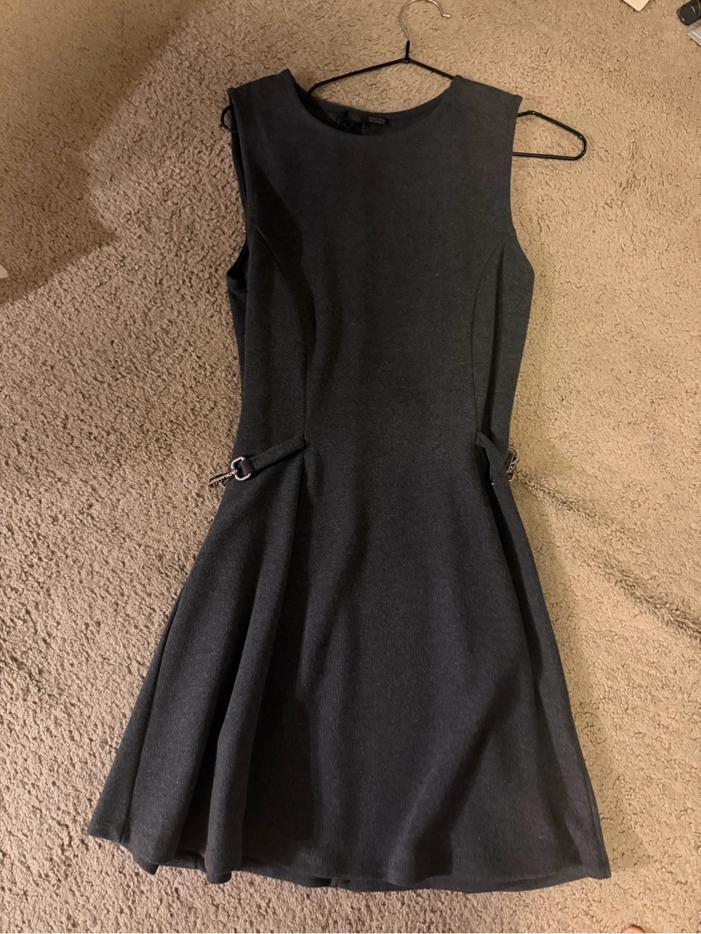 Zara  Sleeveless Mini Dress with Side Buckle